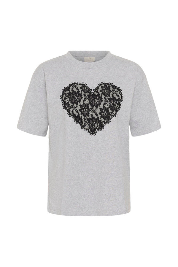 Kaffe Gloria T-shirt - Grey Melange