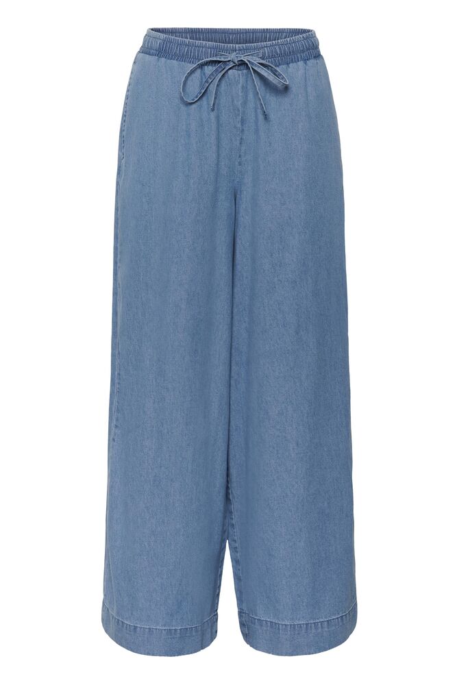 Kaffe Jade Denim Pants - Medium Blue Chambray