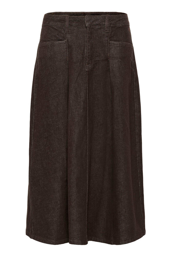 Cream Renal Denim Skirt - Java