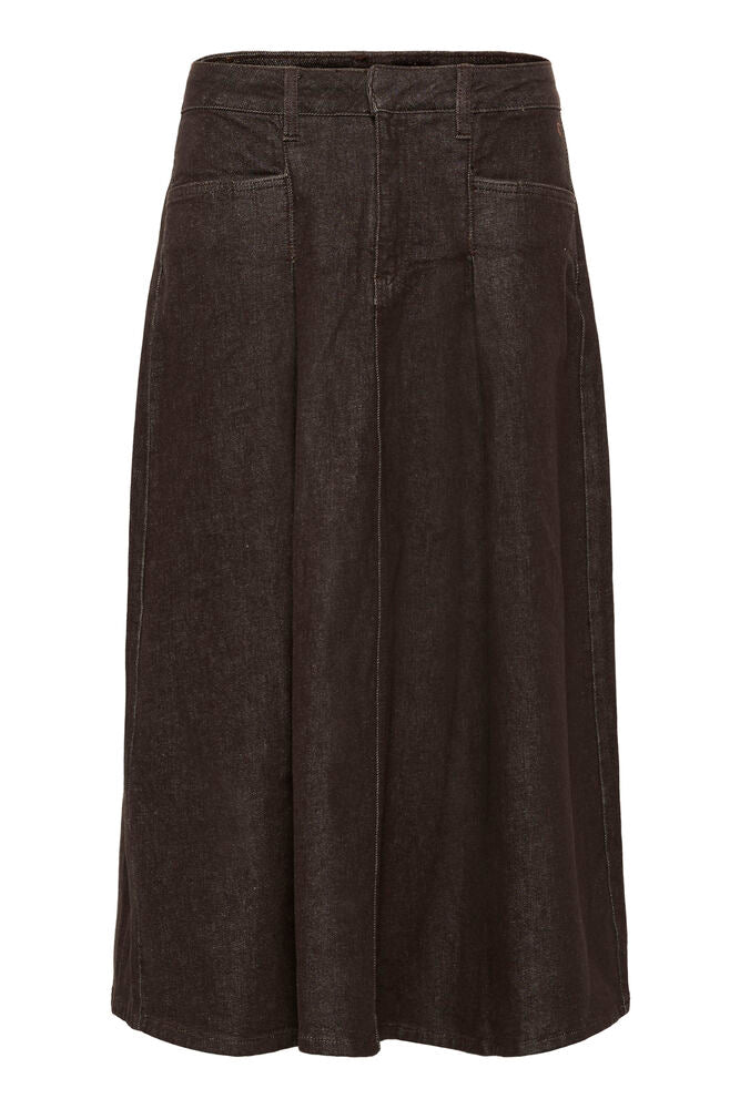 Cream Renal Denim Skirt - Java
