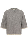 Cream Kibana Knit Pullover - Grey Melange