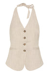 Kaffe Omila Waistcoat - Feather Grey Melange