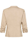 Cream Gia Short Blazer - Feather Grey