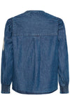 Culture Chatarina Blouse - Medium Blue Washed