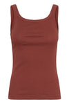 Kaffe Carna Tank Top - Henna