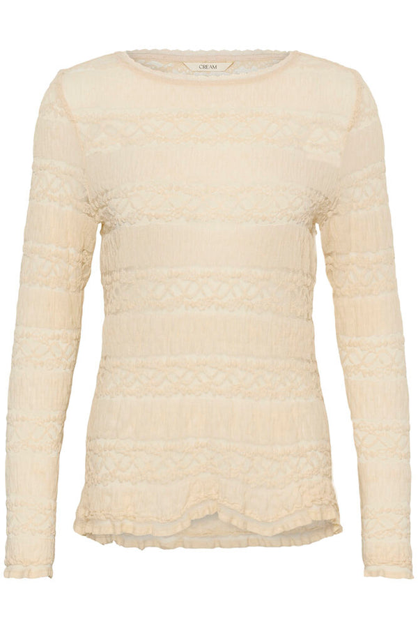 Cream Rosel T-shirt - Bleached Sand