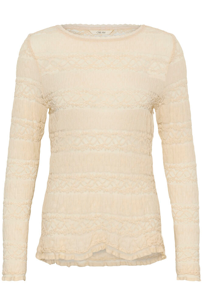 Cream Rosel T-shirt - Bleached Sand