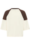 Kaffe Philine T-shirt - Turtledove/Coffee Bean