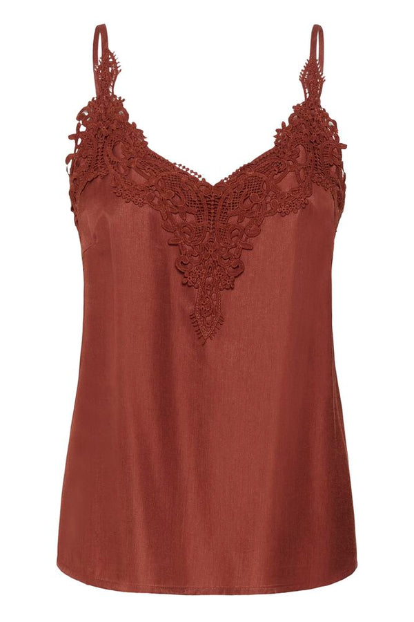 Cream Anna Top - Brandy Snifter