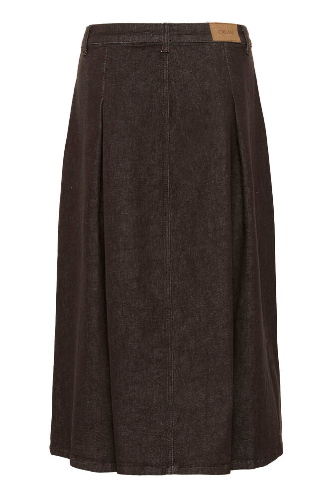 Cream Renal Denim Skirt - Java