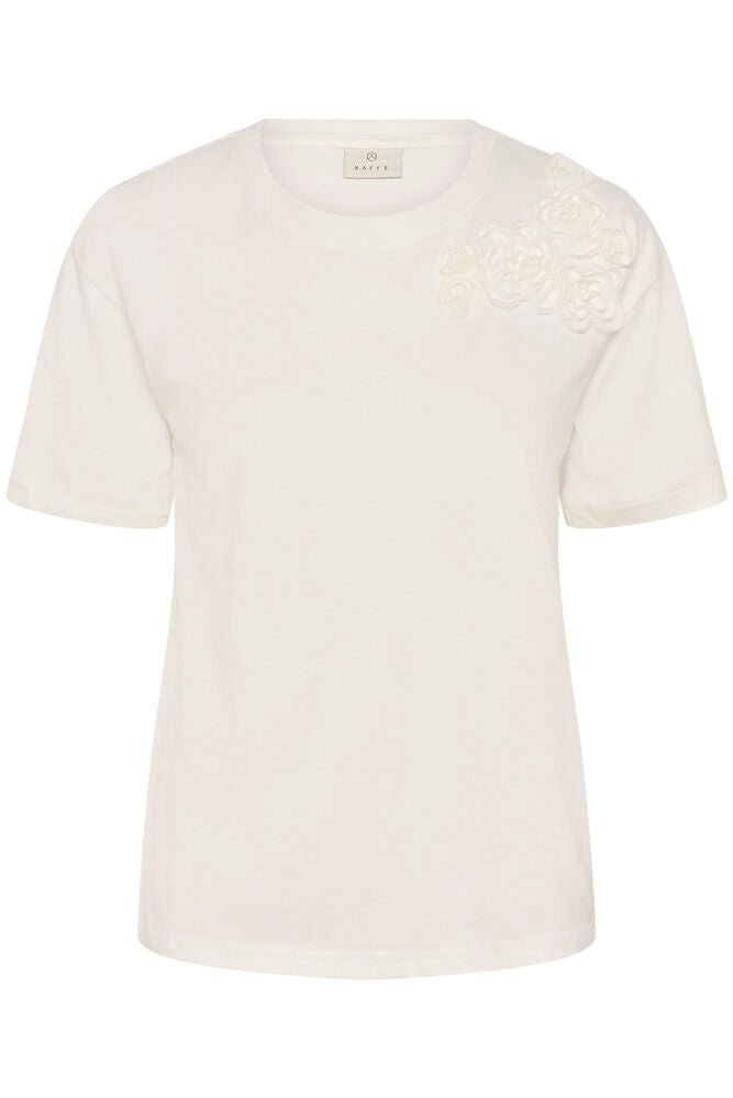 Kaffe Rosie Tee - Chalk