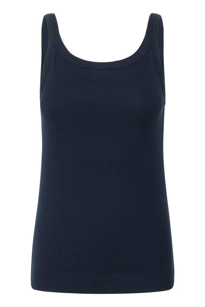 Kaffe Carna Tank Top - Midnight Marine