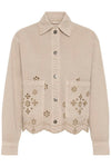 Kaffe Mimi Broderi Anglaise Jacket - Feather Grey