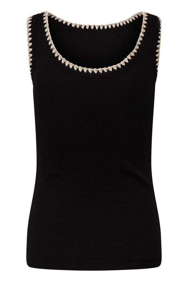 Kaffe Carna Top - Black Deep