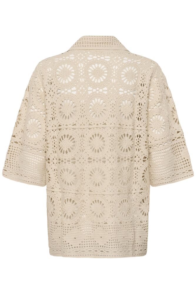 Cream Jauie Knit Shirt - Perfectly Pale