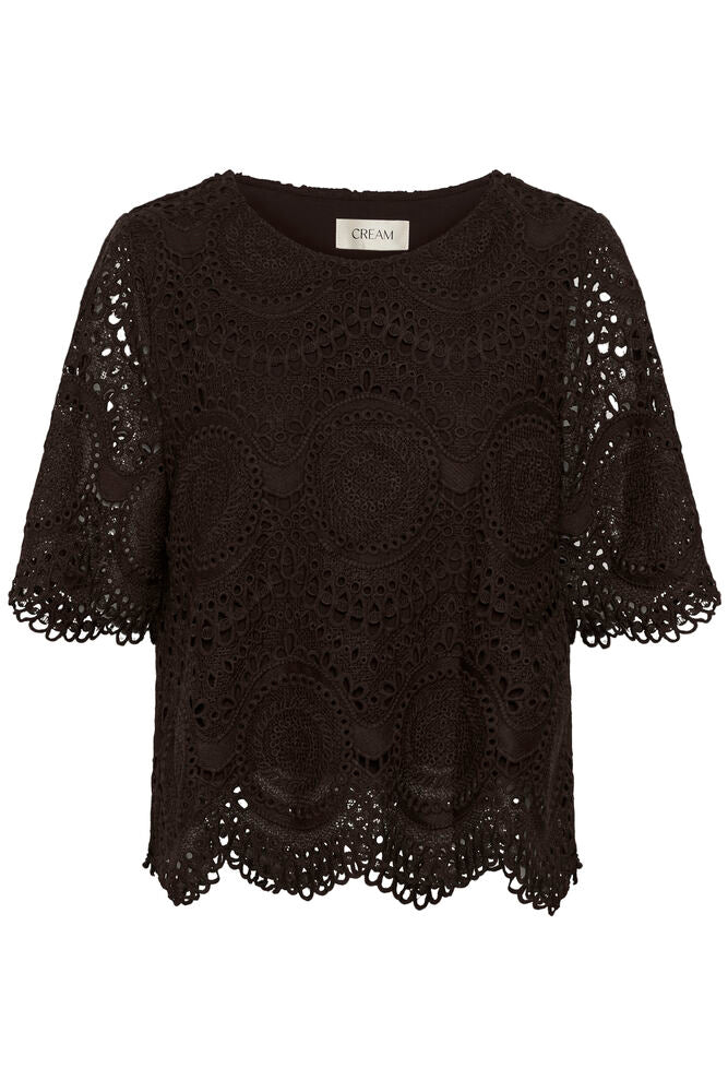Cream Baja SS Blouse - Java