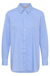 Culture Ebony Shirt - Blue Stripe