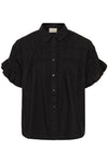Kaffe Verdina Flouncce Shirt - Black Deep