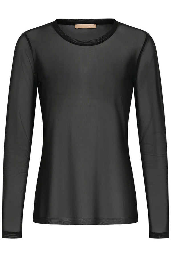 Culture Laya Mesh Blouse - Black