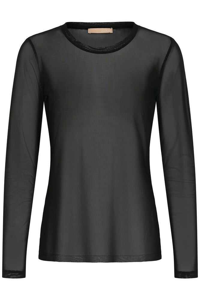 Culture Laya Mesh Blouse - Black