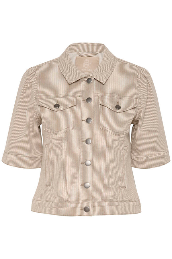 Culture Milky SS Jacket - Dune/White