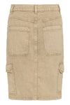 Kaffe Raina Denim Skirt - Washed Light Brown