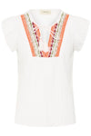 Cream Wilja Blouse - Snow White