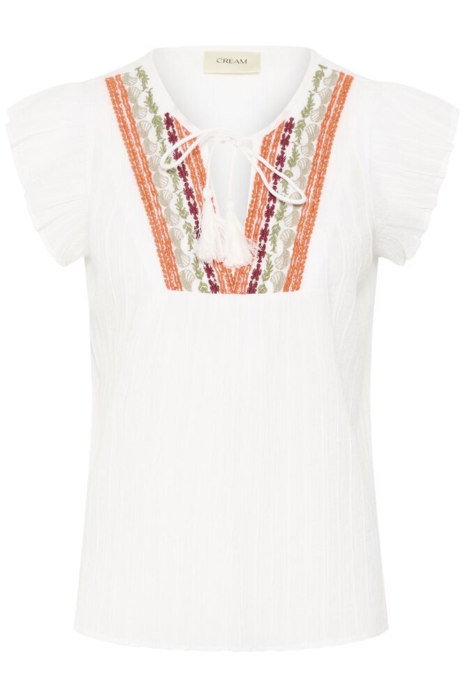 Cream Wilja Blouse - Snow White
