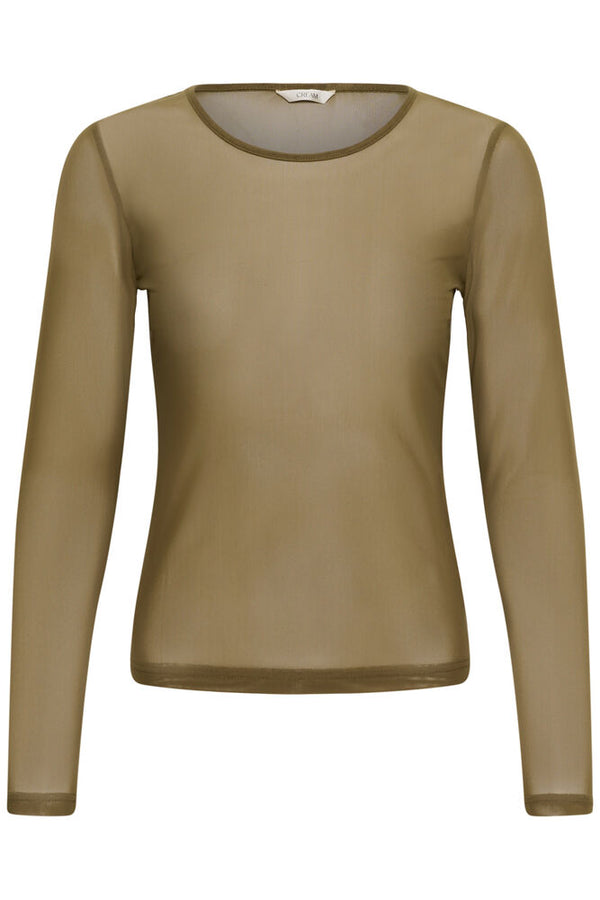 Cream Dora LS T-shirt - Military Olive