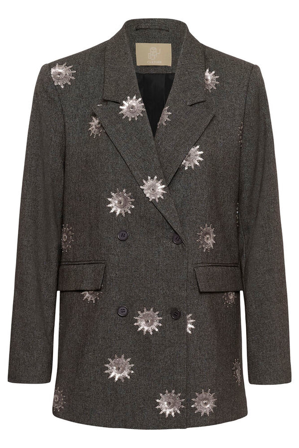 Culture Stormy Blazer - Grey Melange