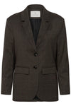 Kaffe Lenora Blazer - Dark Grey Check