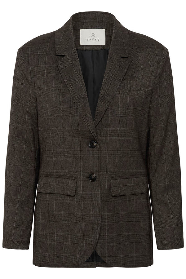 Kaffe Lenora Blazer - Dark Grey Check
