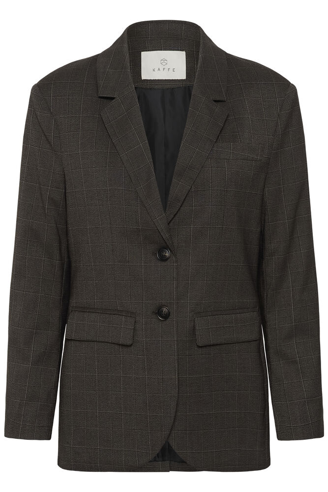 Kaffe Lenora Blazer - Dark Grey Check