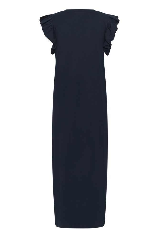 Kaffe Celina Flounce Dress - Midnight Marine