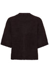 Kaffe Emilie Cropped Knit Pullover - Fudge Melange