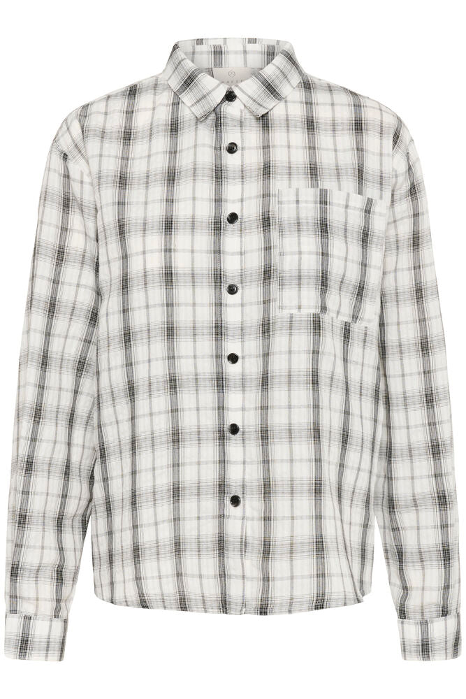 Kaffe Paula Shirt - Chalk W. Black