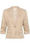 Cream Gia Short Blazer - Feather Grey