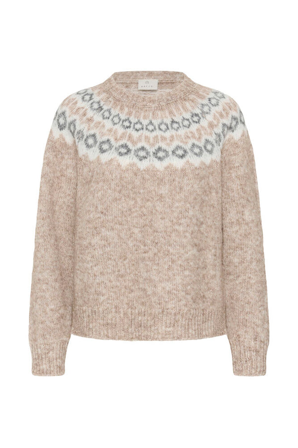 Kaffe Berte Pullover - Beige Melange