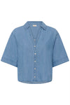 Kaffe Jade Denim Shirt - Medium Blue Chambray