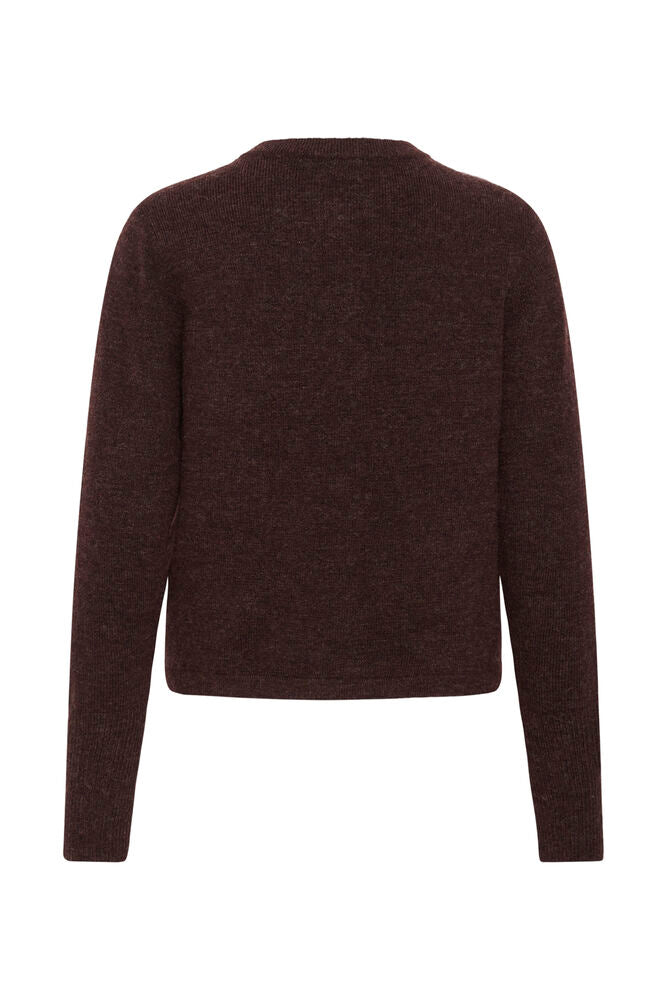 Kaffe Niel Knit Cardigan - Fudge Melange