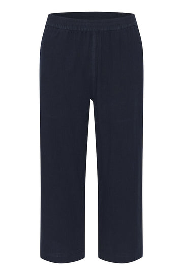 Kaffe Naya Culotte Pants - Midnight Marine