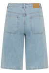 Kaffe Jordi HW Wide Shorts - Light Blue Denim
