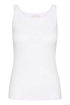 Kaffe Carna Tank Top - Optical White