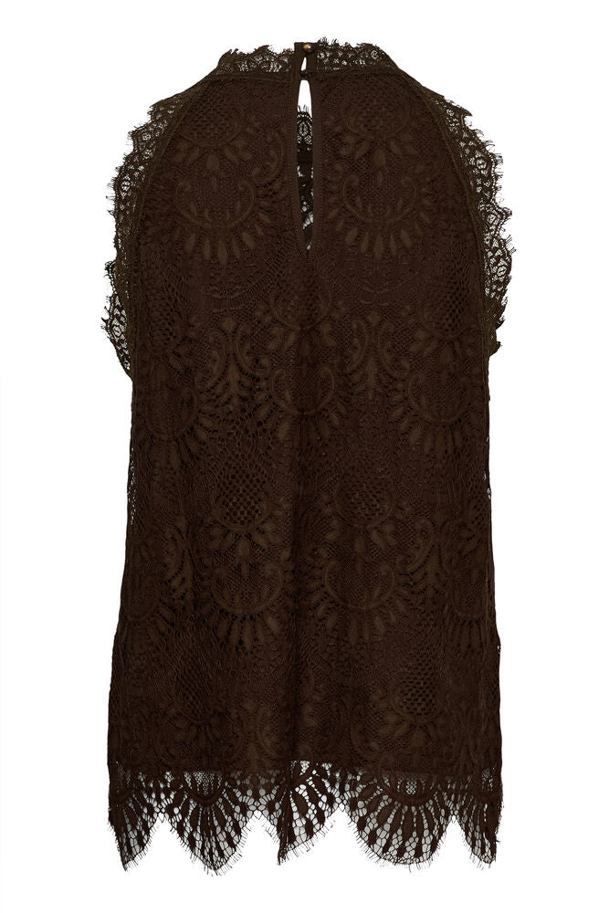Culture Arto Okram Halter Top - Coffee Bean