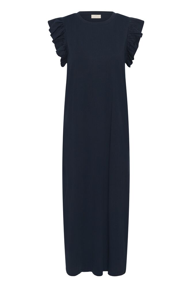 Kaffe Celina Flounce Dress - Midnight Marine