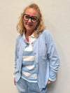 Cream Dela Cardigan - Cashmere Blue Melange