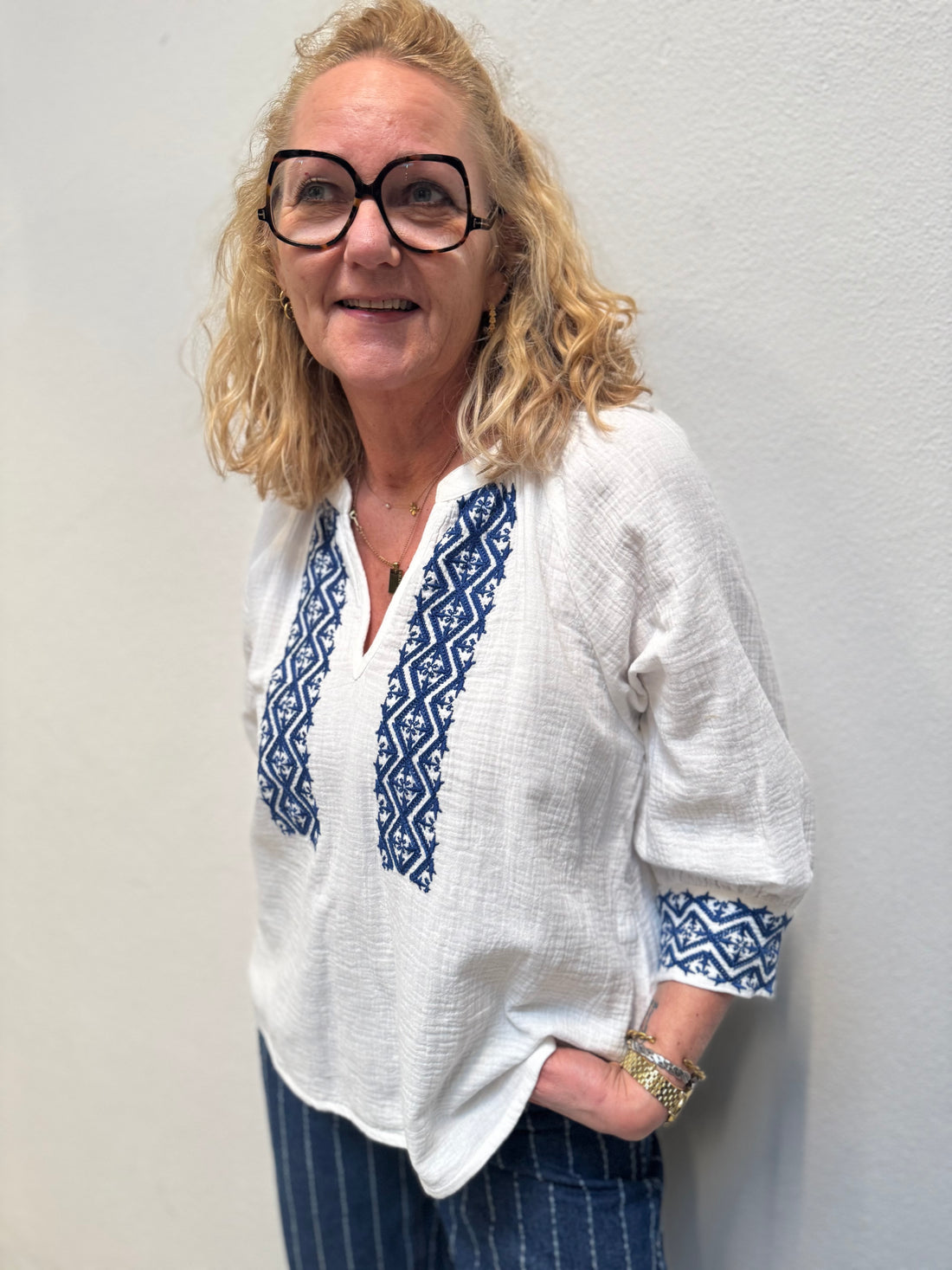 Costa Mani Louise Shirt - Whisper Blue