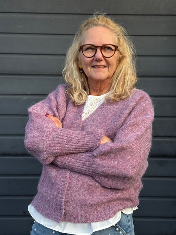 Kaffe Cuba Knit Cardigan - Tulipwood Melange