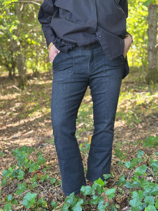 Isay Como Flare Jeans - Washed Grey