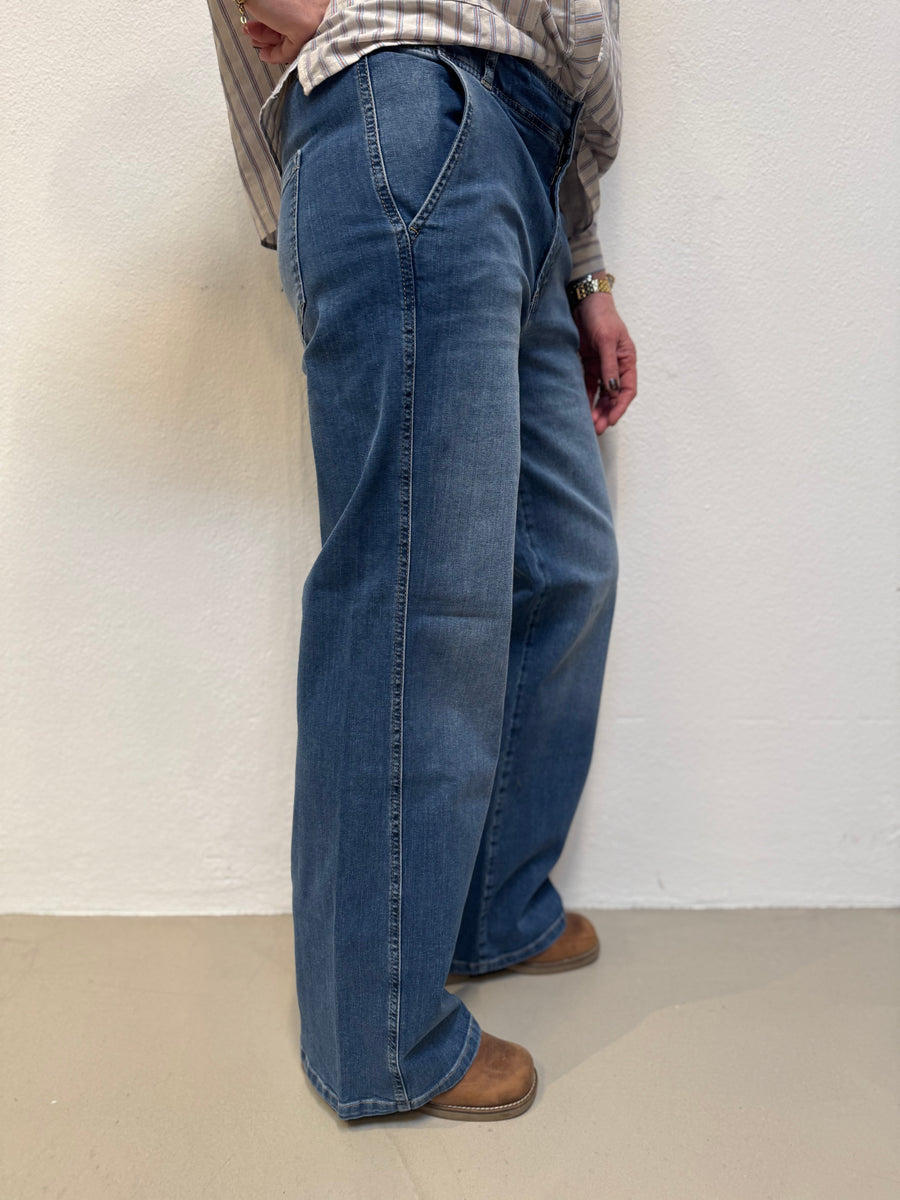Isay Como New Wide Jeans - Mid Denim Wash